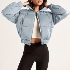 Abercrombie Ultra Mini Puffer in Baby Blue